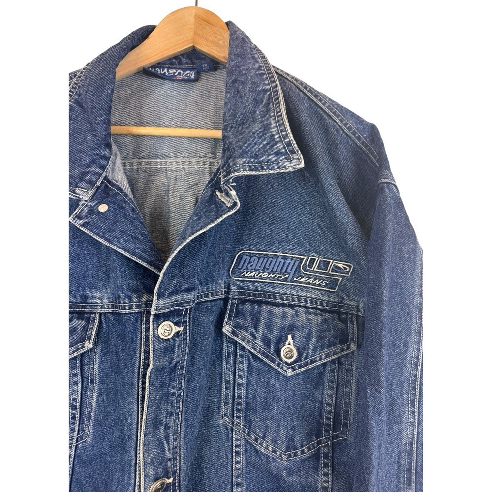 Vintage Naughty By Nature Gear Denim Jean Jacket XXL Rare 1991 Hip‎ Hop 90s
